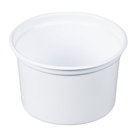 Plastic Deli Container PP "Deli" 16Oz/473ml White Ø12cm (500 Units)