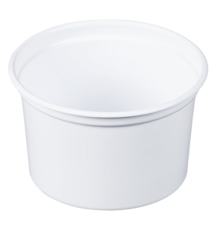 Plastic Deli Container PP "Deli" 16Oz/473ml White Ø12cm (25 Units) Plastic Deli Container PP "Deli" 16Oz/473ml White Ø12cm (25 Units)