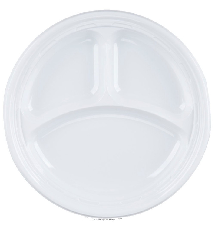 Plastic Plate PS "Famous Impact" 3 C. Ø23 cm (125 Units) Plastic Plate PS "Famous Impact" 3 C. Ø23 cm (125 Units)