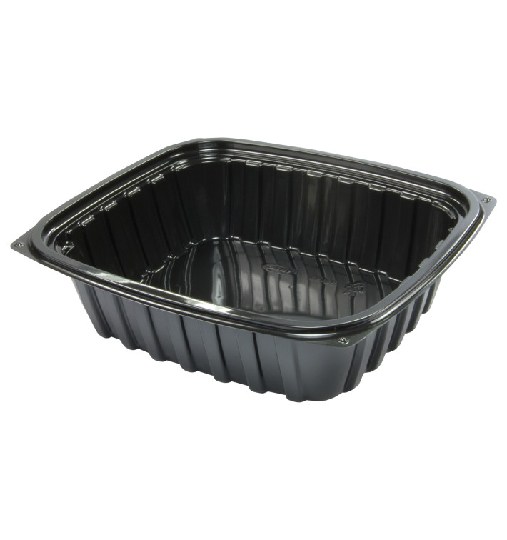 Plastic Deli Container OPS "ClearPac" Black 237ml (63 Units) Plastic Deli Container OPS "ClearPac" Black 237ml (63 Units)