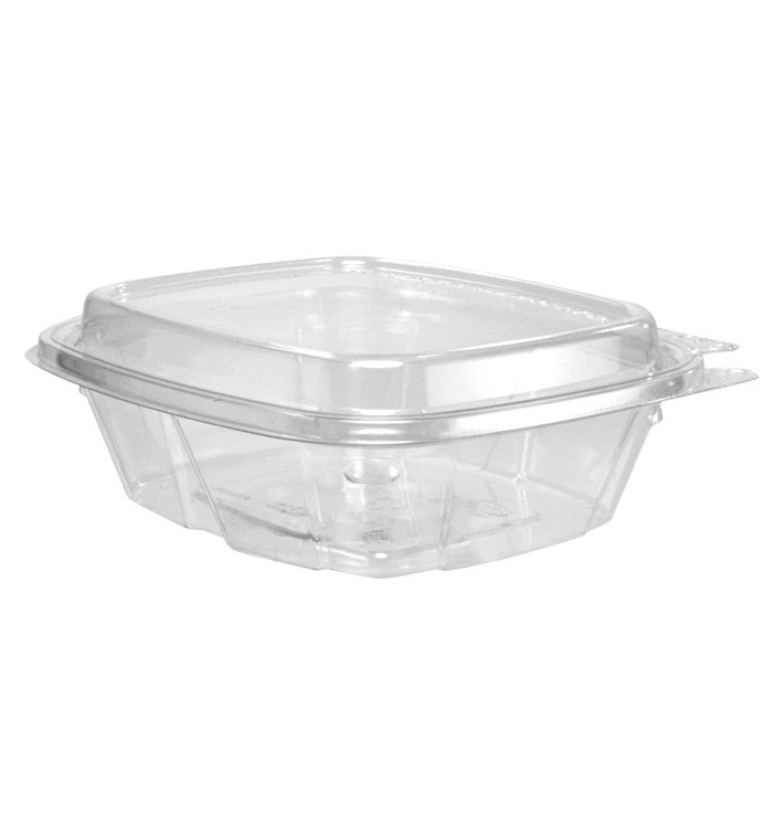 Plastic Deli Container PET Tamper-Evident High Dome Lid 240ml (100 Units) Plastic Deli Container PET Tamper-Evident High Dome Lid 240ml (100 Units)