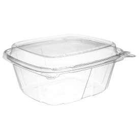 Plastic Deli Container PET Tamper-Evident High Dome Lid 355ml (200 Units)