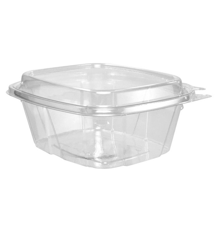 Plastic Deli Container PET Tamper-Evident High Dome Lid 475ml (200 Units) Plastic Deli Container PET Tamper-Evident High Dome Lid 475ml (200 Units)