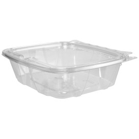 Plastic Deli Container PET Tamper-Evident Dome Lid Flat 710ml (200 Units)
