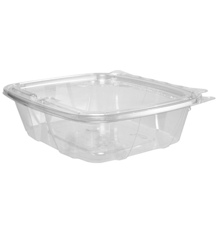 Plastic Deli Container PET Tamper-Evident Dome Lid Flat 710ml (200 Units) Plastic Deli Container PET Tamper-Evident Dome Lid Flat 710ml (200 Units)