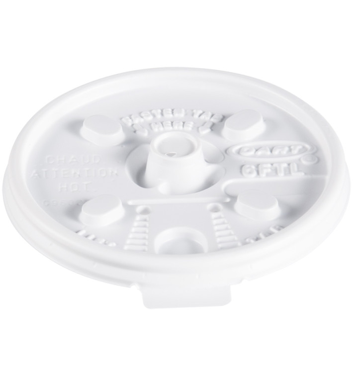 Plastic Lid PS Resealable White Ø7,4cm (100 Units) Plastic Lid PS Resealable White Ø7,4cm (100 Units)