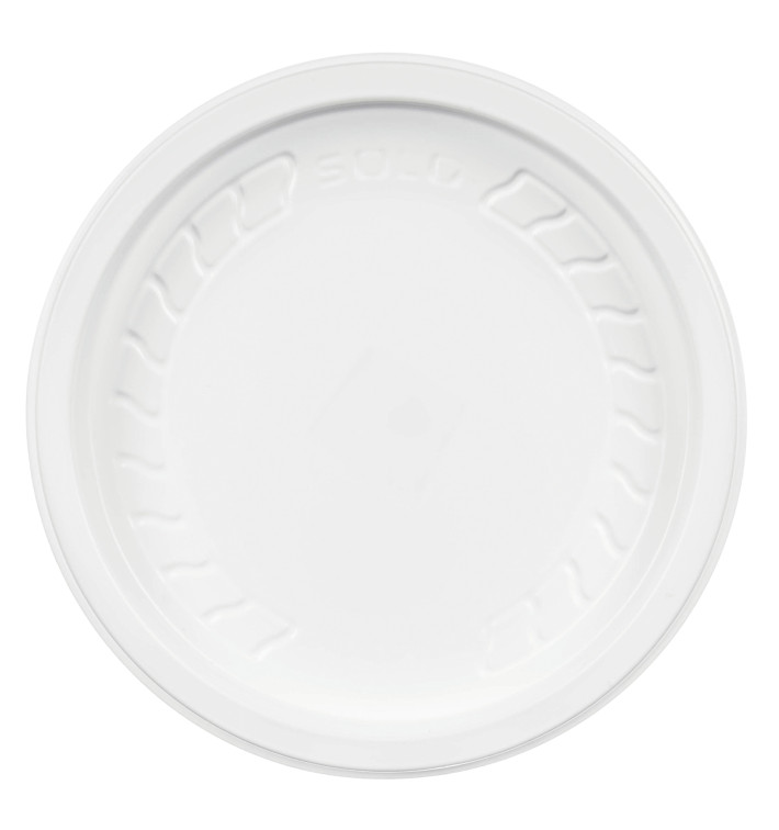 Plastic Lid PP "Deli" White Ø12cm (500 Units) Plastic Lid PP "Deli" White Ø12cm (500 Units)