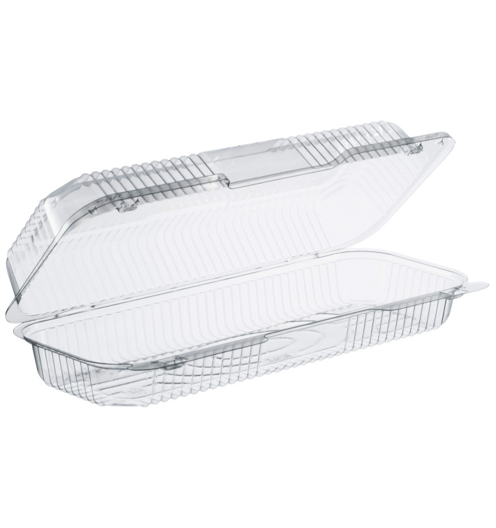 Plastic Hinged Deli Container OPS "StayLock" Clear 770ml (125 Units) Plastic Hinged Deli Container OPS "StayLock" Clear 770ml (125 Units)