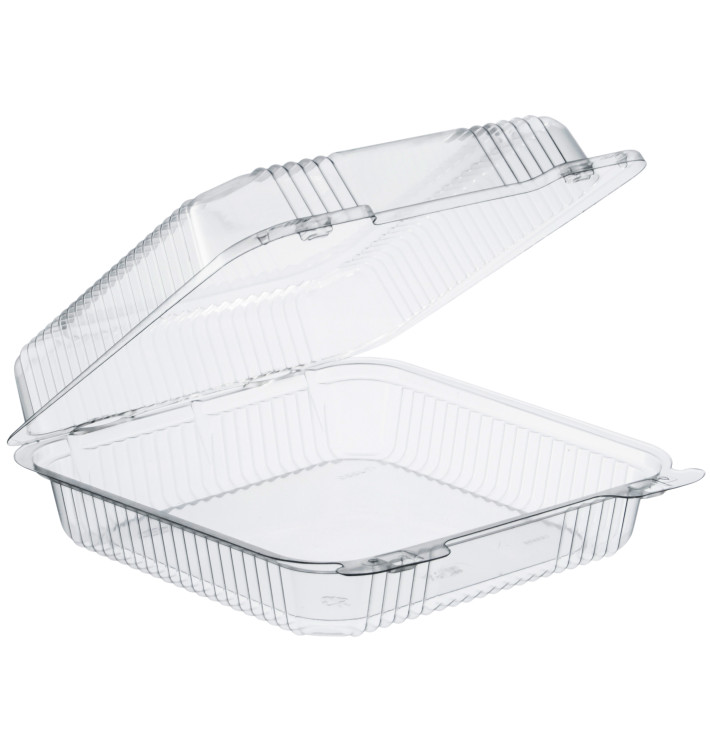 Plastic Hinged Deli Container OPS "StayLock" Clear 1120ml (200 Units) Plastic Hinged Deli Container OPS "StayLock" Clear 1120ml (200 Units)