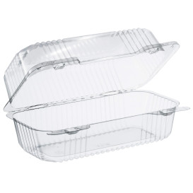 Plastic Hinged Deli Container OPS "StayLock" Clear 707ml (250 Units)