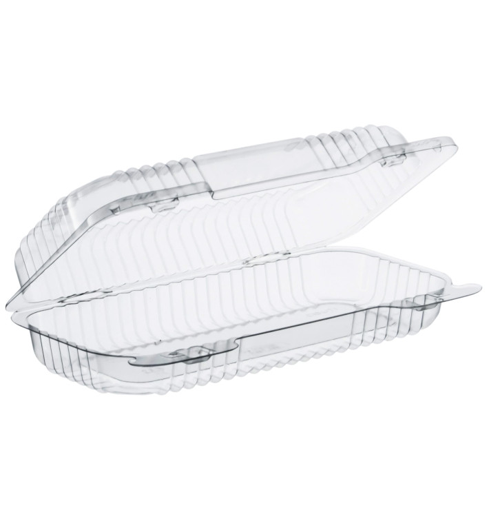Plastic Hinged Deli Container OPS "StayLock" Clear 440ml (250 Units) Plastic Hinged Deli Container OPS "StayLock" Clear 440ml (250 Units)