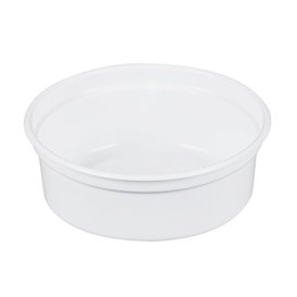 Plastic Deli Container PP "Deli" 8Oz/266ml White Ø12cm (25 Units) 