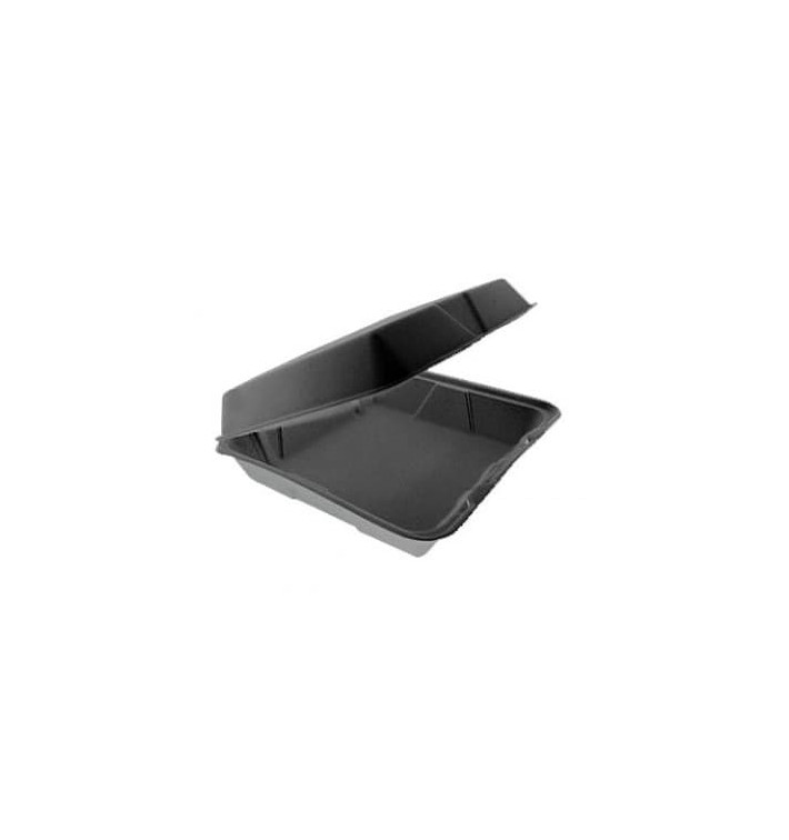 Foam Baguette Container Removable Lid Black 2,40x2,35cm (100 Units) Foam Baguette Container Removable Lid Black 2,40x2,35cm (100 Units)