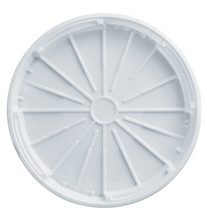 Plastic Lid PS for Pizza White 32 cm (200 Units) Plastic Lid PS for Pizza White 32 cm (200 Units)