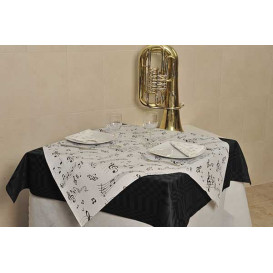 Pre-Cut Paper Tablecloth "m (400 Units) usical" 37g 1x1m (400 Units)  