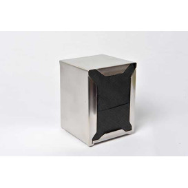 Paper Napkins "Miniservis" Black 17x17cm (160 Units)  