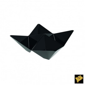 Tasting Plastic Bowl PS "Origami" Black 10,3x10,3cm (500 Units)