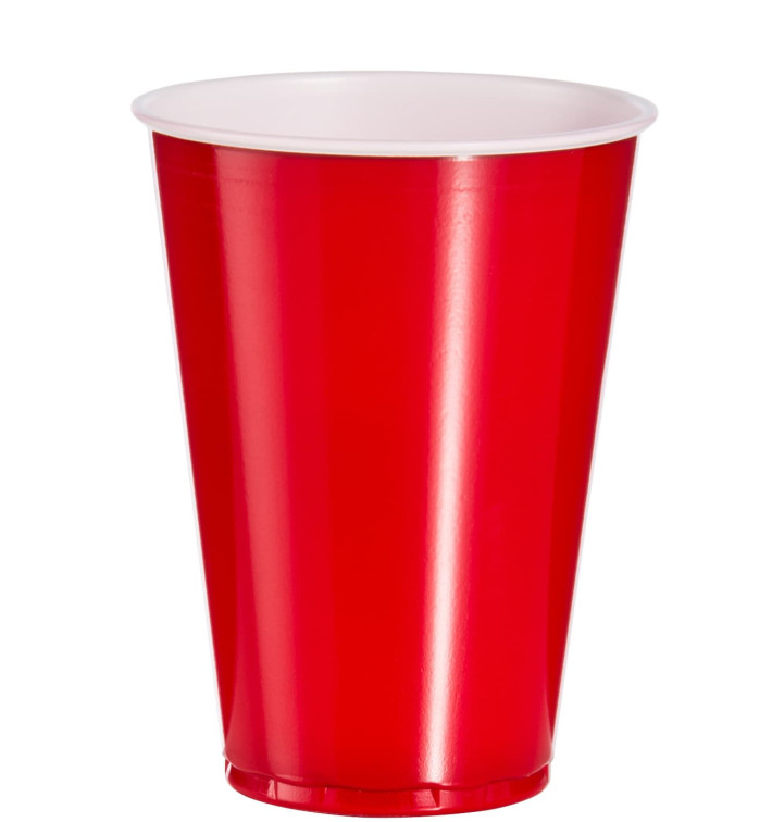 Plastic Cup PS Red American Party 10 Oz/300ml (100 Units) Plastic Cup PS Red American Party 10 Oz/300ml (100 Units)