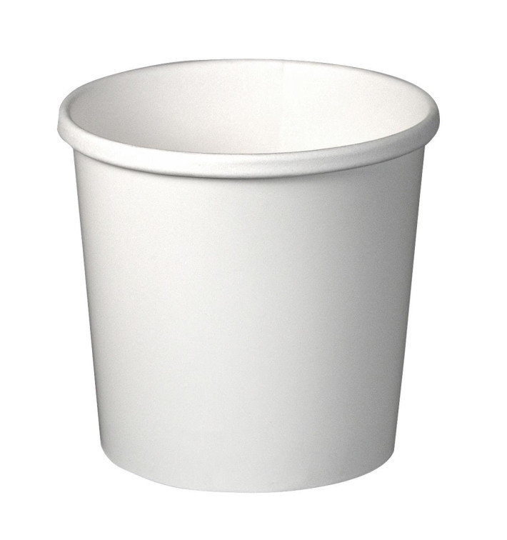 Paper Container White 12Oz/355ml Ø9,1cm (25 Units) Paper Container White 12Oz/355ml Ø9,1cm (25 Units)