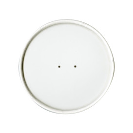 Paper Lid Flat White Ø9,8cm (500 Units)