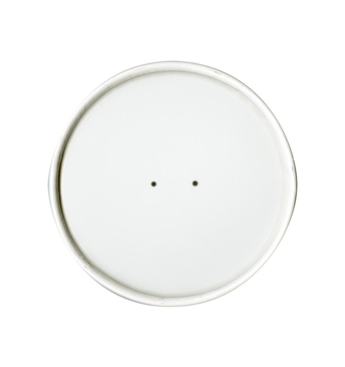 Paper Lid Flat White Ø9,8cm (500 Units)