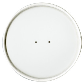 Paper Lid Flat White Ø11,7cm (25 Units) 