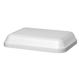 Foam Lid for Foam Container "Diner-Pack" Rectangular Shape White 740ml (200 Units)