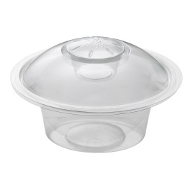 Plastic Deli Container 500ml + Plastic Lid "Press&Dress" + Portion Cup (150 Packs)