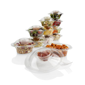 Plastic Deli Container 750ml + Plastic Lid "Press&Dress" + Portion Cup (150 Packs)