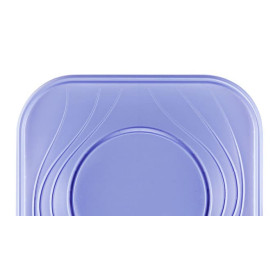 Plastic Plate PP "X-Table" Square shape Violet 18 cm (120 Units)