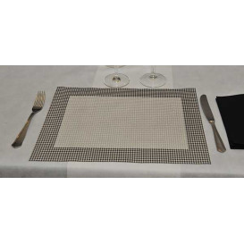 Paper Placemats 30x40cm "Pata Gallo" Black 50g (2500 Units)