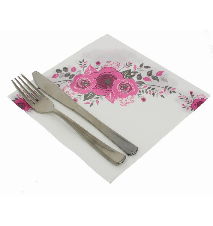 Paper Napkin Double Point "Bouquet" 40x40cm (50 Units) Paper Napkin Double Point "Bouquet" 40x40cm (50 Units)