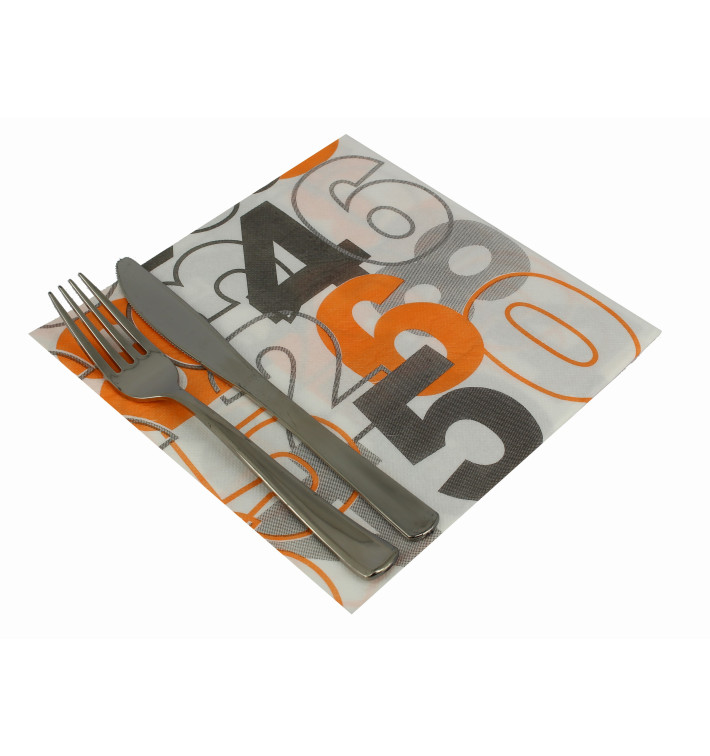 Paper Napkin Double Point "Num" 40x40cm (50 Units) Paper Napkin Double Point "Num" 40x40cm (50 Units)