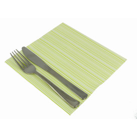 Paper Napkin Double Point "Basic Pistachio" 40x40cm (600 Units)