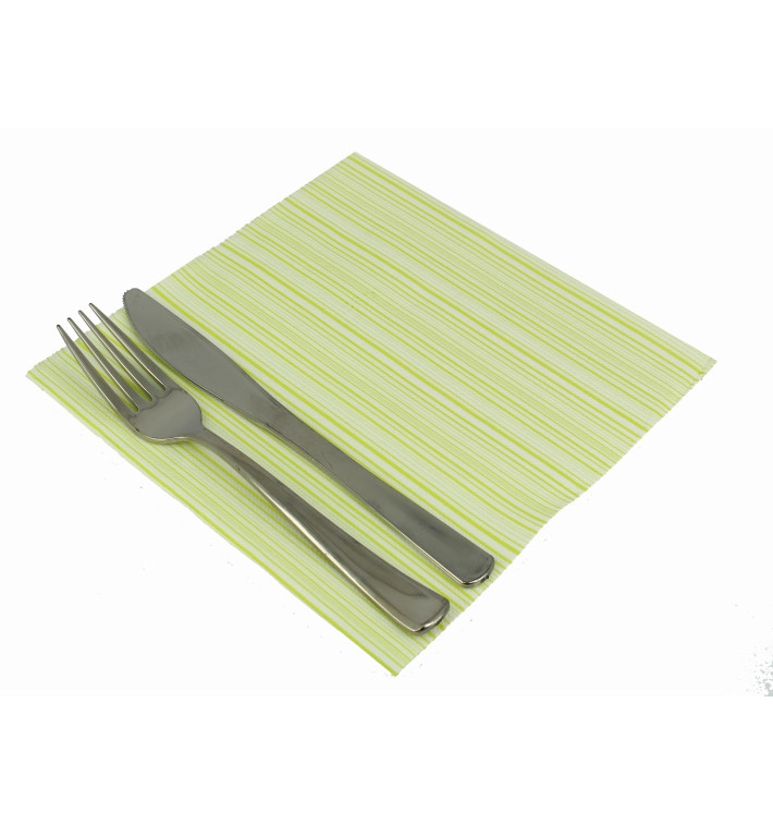 Paper Napkin Double Point "Basic Pistachio" 40x40cm (600 Units)