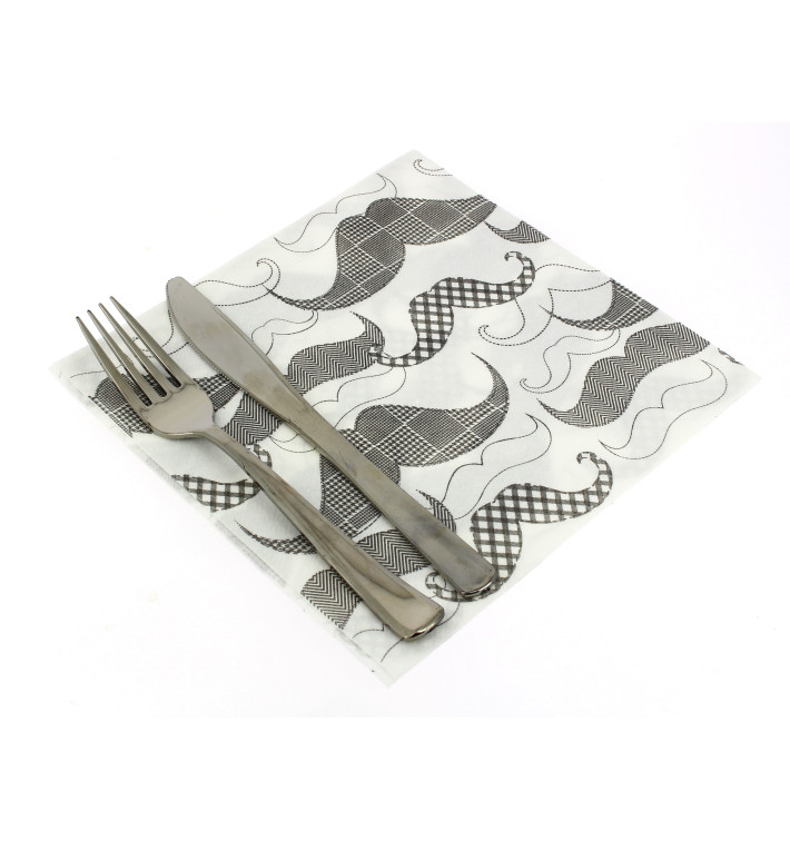 Airlaid Napkins "Bigotes" 40x40cm (50 Units) Airlaid Napkins "Bigotes" 40x40cm (50 Units)