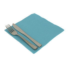 Paper Napkin Double Point Turquoise 40x40cm (1.200 Units)