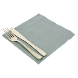 Paper Napkin Double Point Grey 40x40cm (50 Units) 