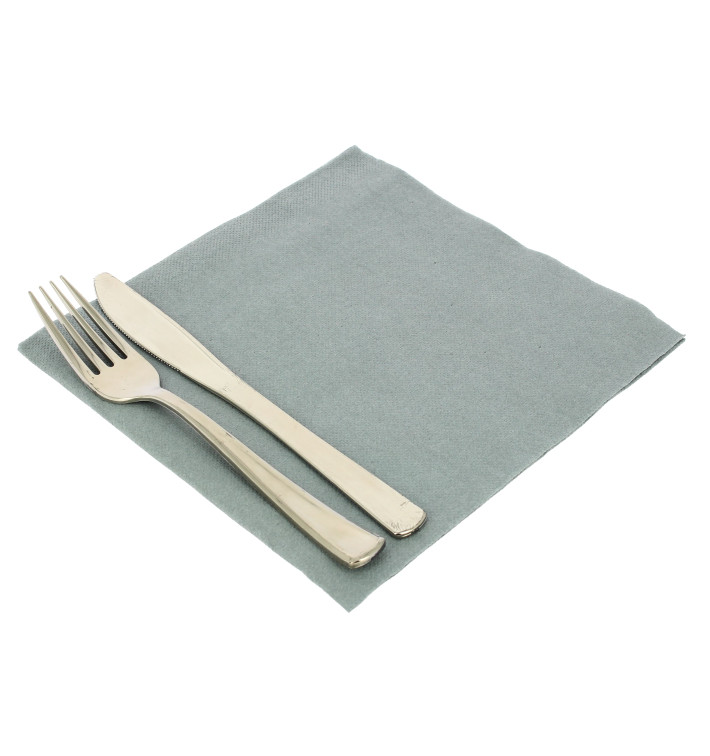 Paper Napkin Double Point Grey 40x40cm (50 Units) Paper Napkin Double Point Grey 40x40cm (50 Units)