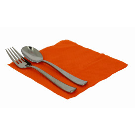 Paper Napkin Orange 33x33cm 1 Layer (70 Units) 