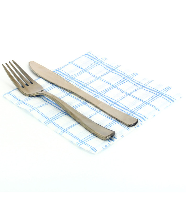 Paper Napkin Blue Square 1 Layer 33x33 (80 Units) Paper Napkin Blue Square 1 Layer 33x33 (80 Units)