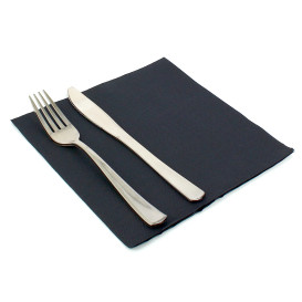 Paper Napkin Double Point Black 2C 33x33cm (1350 Units)