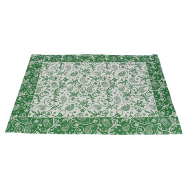 Paper Placemats 30x40cm "Cachemir" Green 50g (500 Units)  