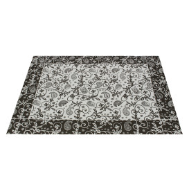 Paper Placemats 30x40cm "Cachemir" Black 50g (500 Units)  