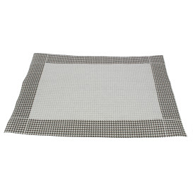 Paper Placemats 30x40cm "Pata Gallo" Black 50g (2500 Units)