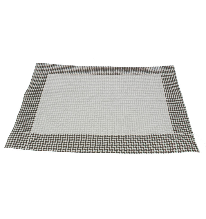 Paper Placemats 30x40cm "Pata Gallo" Black 50g (2500 Units) Paper Placemats 30x40cm "Pata Gallo" Black 50g (2500 Units)