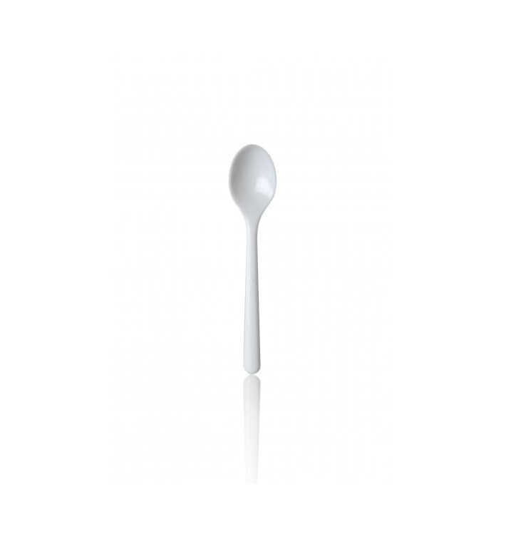 Plastic Teaspoon PS "Premium" White 13cm (50 Units) 