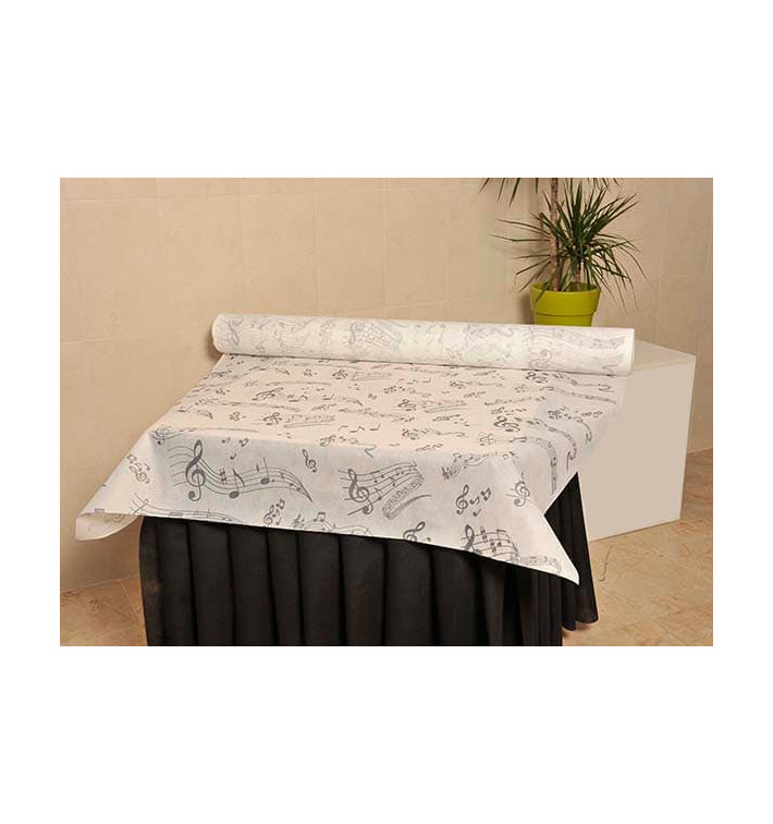 Novotex Tablecloth Roll White "Música" P40cm 1,2x50m (1 Unit) Novotex Tablecloth Roll White "Música" P40cm 1,2x50m (1 Unit)