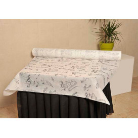 Novotex Tablecloth Roll White "Música" P40cm 1,2x50m (6 Units)