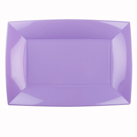 Plastic Tray Microwavable Lilac "Nice" 34,5x23cm (60 Units)